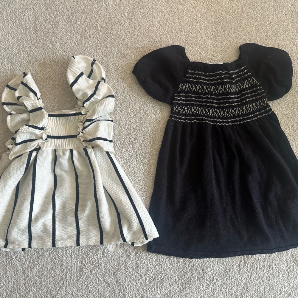 Zara black and white girls lot